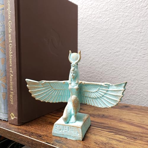Estatua de la Diosa Isis Egipcia en Patina miniatura 6