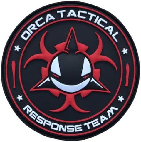 Orca Tactical Military Morale Patches PVC Hook and Loop (Orca Response Team - 3 in)