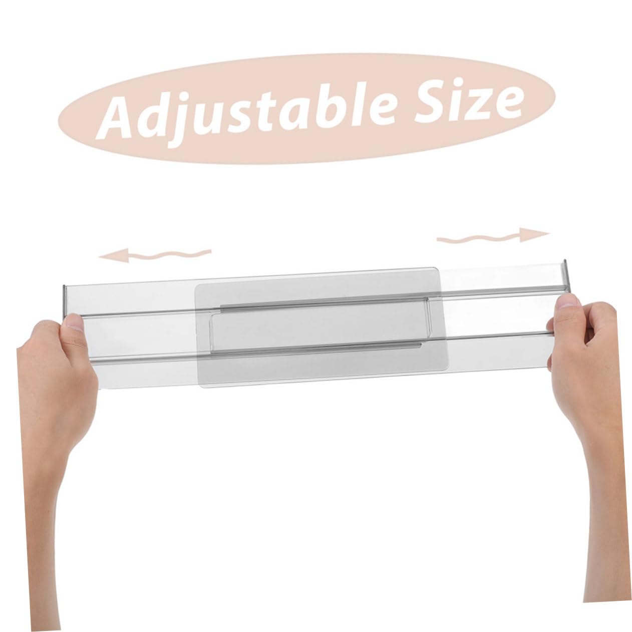 ABOOFAN 8 Verstellbare Schubladeneinteiler und 27,5-52cm aus Ps für Socken für Schrank und Schlafzimmer