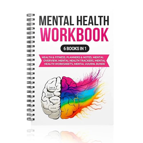 CBRPVT Mental Health Journal Prompts for Stress Relief Daily Reflection Diary for Emotional Well-Being