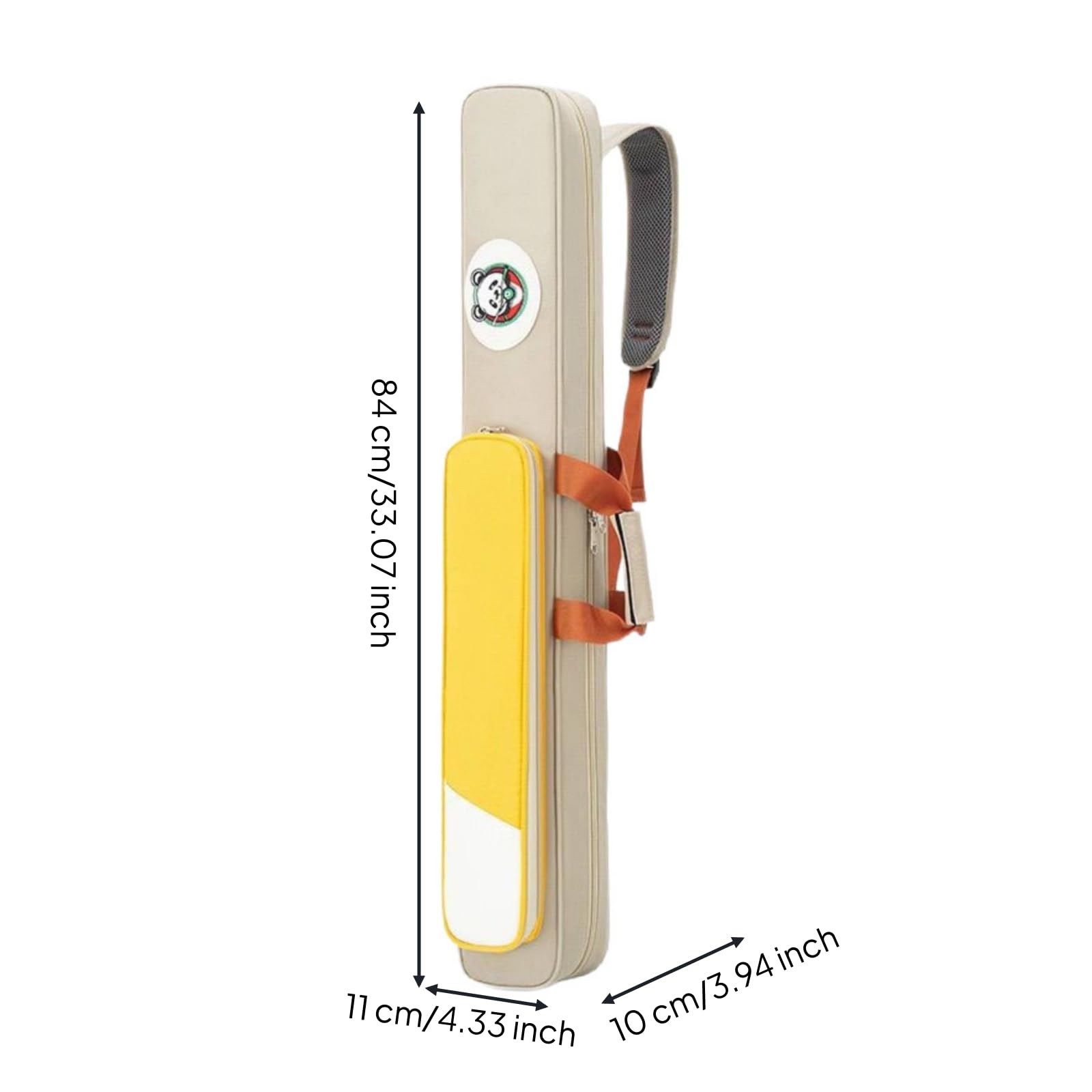 Borsa Porta Stecche da Biliardo Maniglia Porta Stecca da Biliardo Tracolla Regolabile Attrezzatura Sportiva per Torneo, Giallo, Giallo