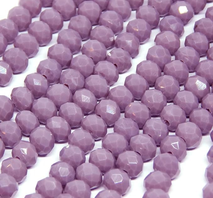Perlin Czech Bohemian Crystal Beads, 3 mm x 2 mm, Czech Beads, CZ Glass Faceted Rondelle Beads, Glass Beads, 1 Strand - Image 4