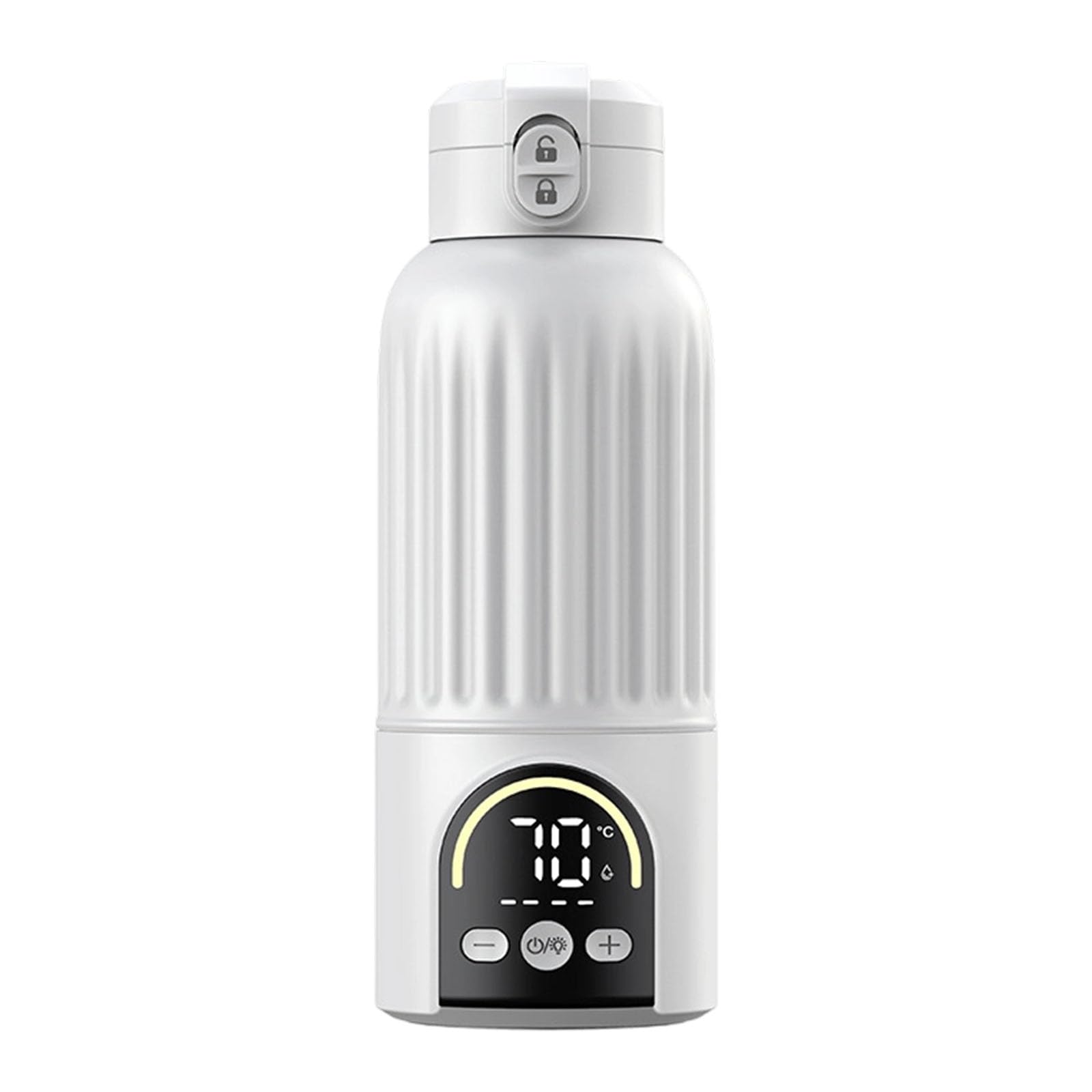 Chauffe-biberon portable antidérapant pour bébé 500 ml - Chauffe-biberon sans fil sans fil de type C rechargeable