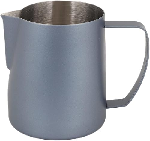 Miniatura 10 de Jarra de espuma de leche, 23.7 fl oz, jarra de espuma de leche de acero inoxidable, jarra de café vaporizador de leche para máquina de espresso,