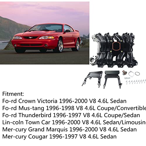 Image of 615-178 Upper Intake Manifold Replacement for Ford Crown Victoria Mus-tang Thunderbird Lincoln Town Car Grand Marquis 4.6L V8 SOHC 1996-2000 F8AZ9424CA F8AZ9424BC