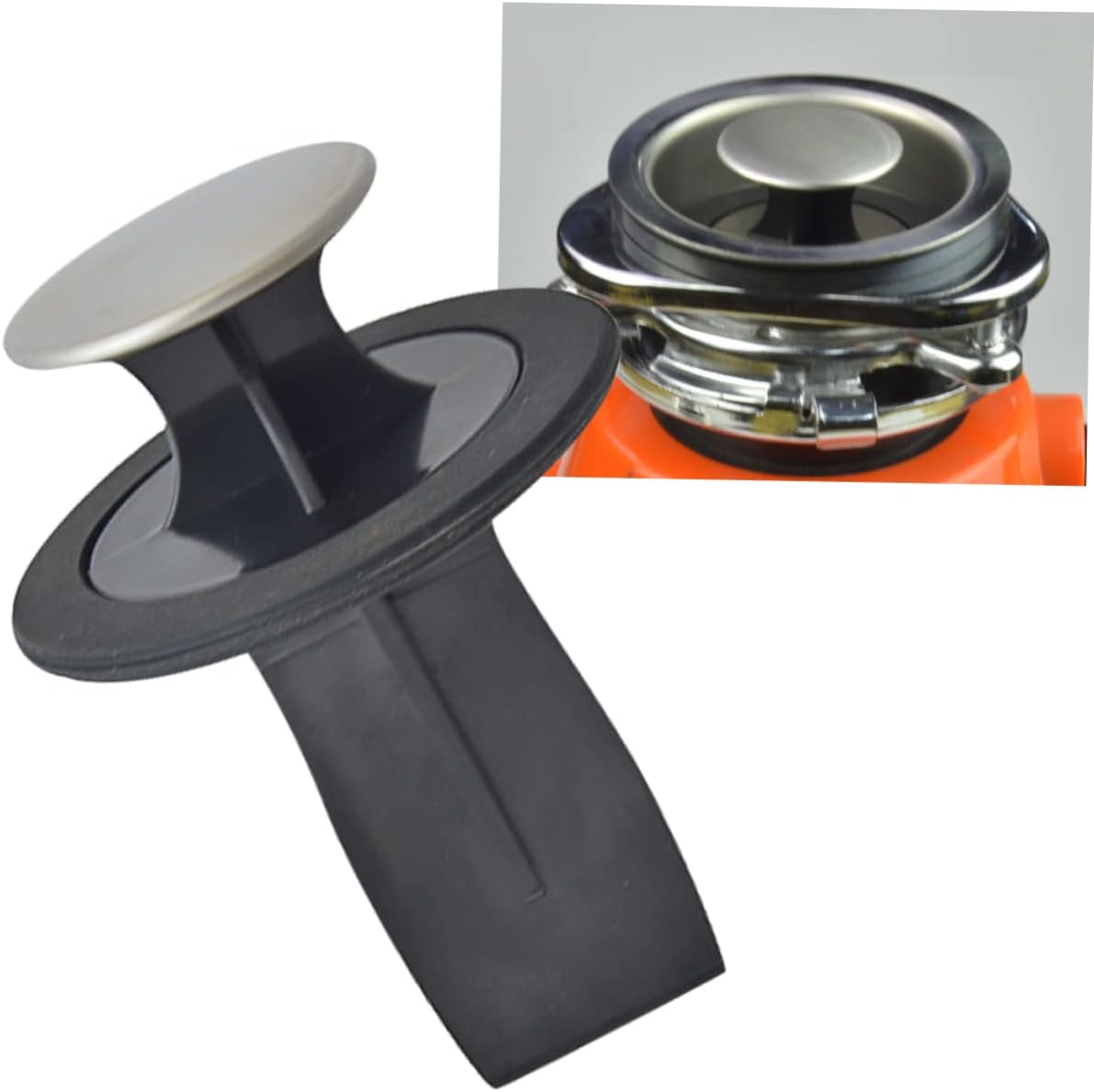 POPETPOP Multi-Functional Kitchen Sink Sealer Plug Waste Disposer Accessory Kick-Out Device Waterproof 84-86mm Sink Plug for Kitchen Use