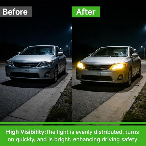 Image of munirater Headlights Assembly Silver Headlamp Replacement for 2009-2010 Corolla Driver and Passenger Side with Amber Corner 8115002670, 8111002670, 8115002680, 8111002680