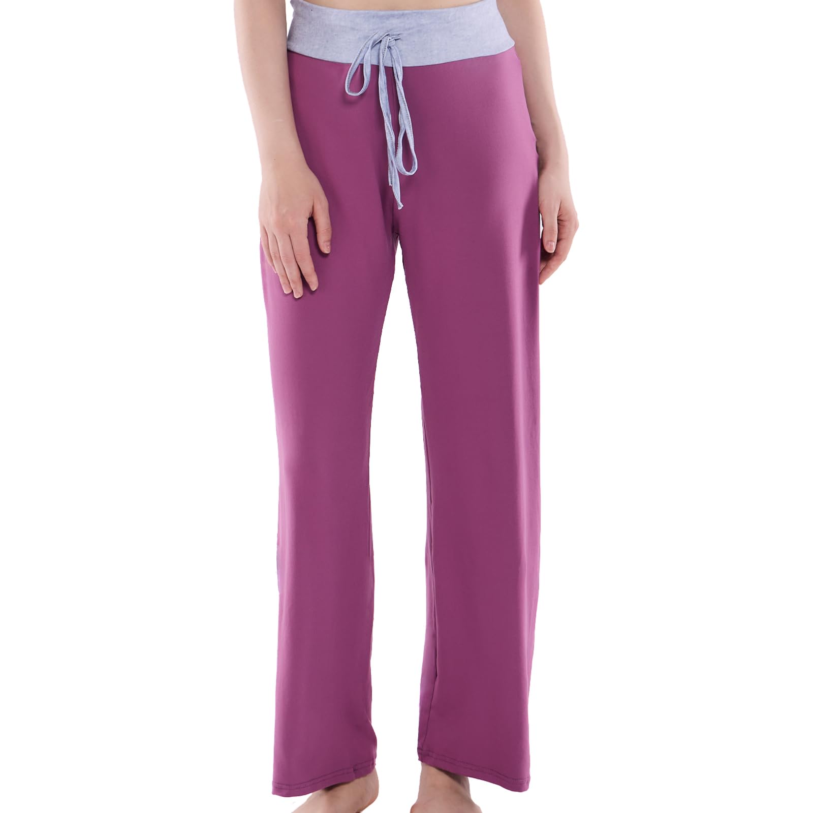 NEWCOSPLAY Women's Comfy Pajama Drawstring Wide Leg Pants