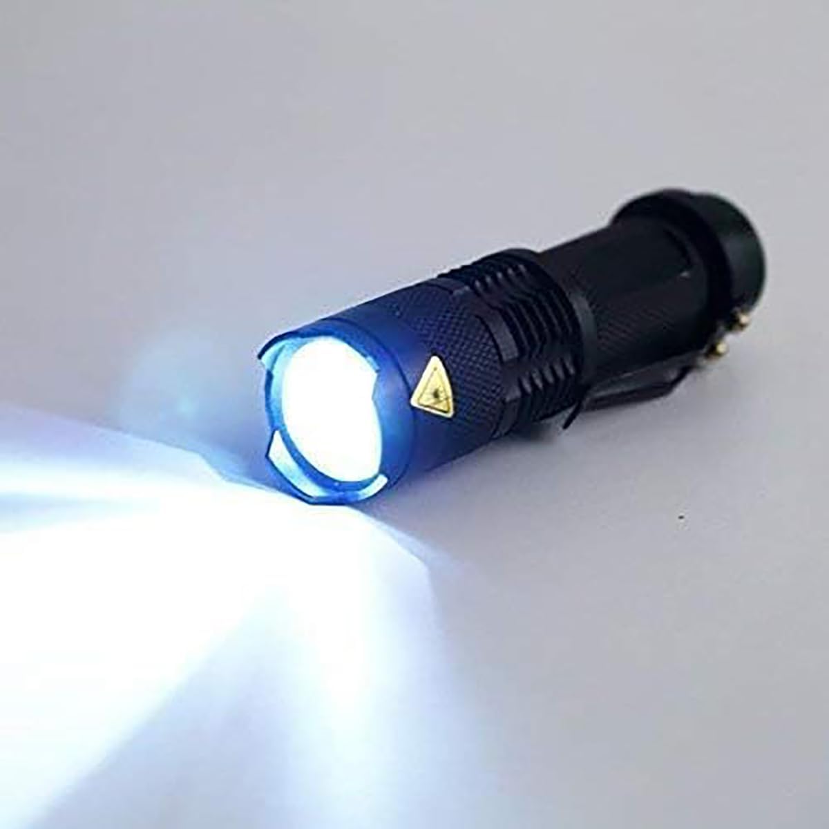 Pocketman Mini 3 Modes LED Flashlight Portable Torch Black Handheld Flash Light 10 Pack