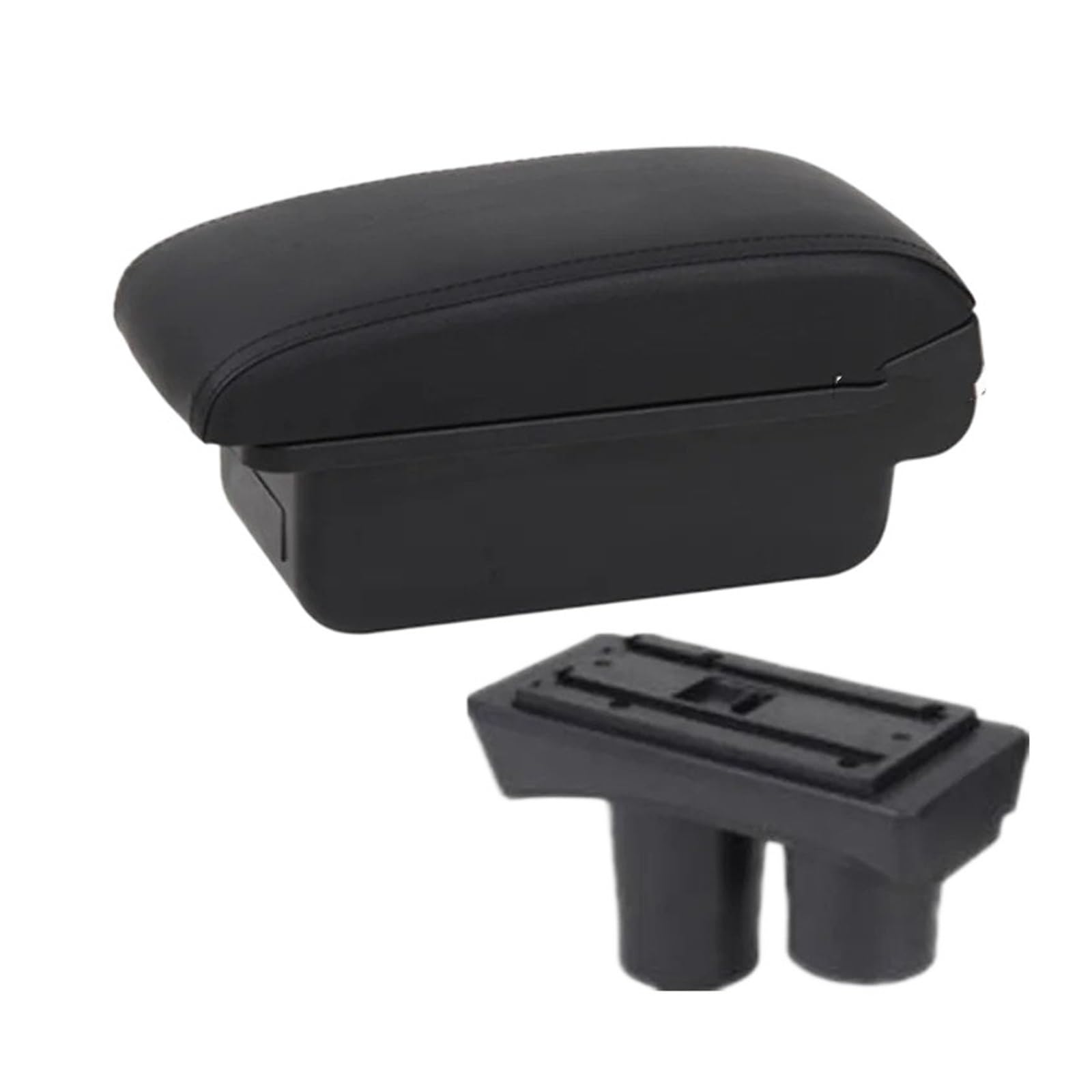 Umdjju A2 Black Line No Usb For Citroen For C2 For C3 Car Armrest Box Center Storage Interior Dedicated Retrofit Part Accessories Car Centre Console Armrest Box(A2 Black Line No Usb)