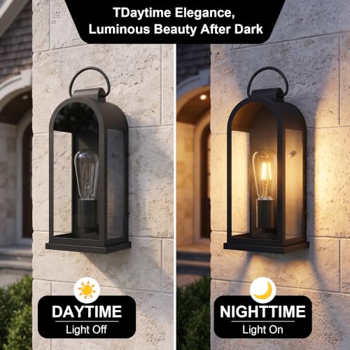 Outdoor Wall Lights Black Porch Light 2-Pack Exterior Lighting Fixtures by LPRZSG - Used condition - Image 5