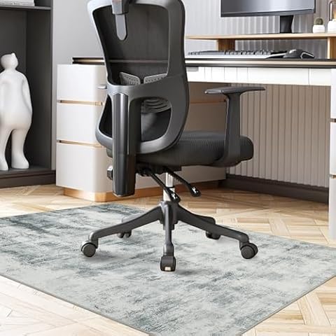 Famibay Grey Office Chair Mat 90x120cm Cover