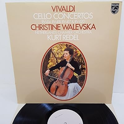 Vivaldi - Christine Walevska, Netherlands Chamber Orchestra, Kurt Redel ?&ndash; Concertos For Cello, Strings And Continuo, 9500 144, 12" LP