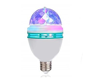 Lightahead Rotating Strobe LED Crystal stage light for Disco party club bar DJ .ball Bulb Multi changing Color