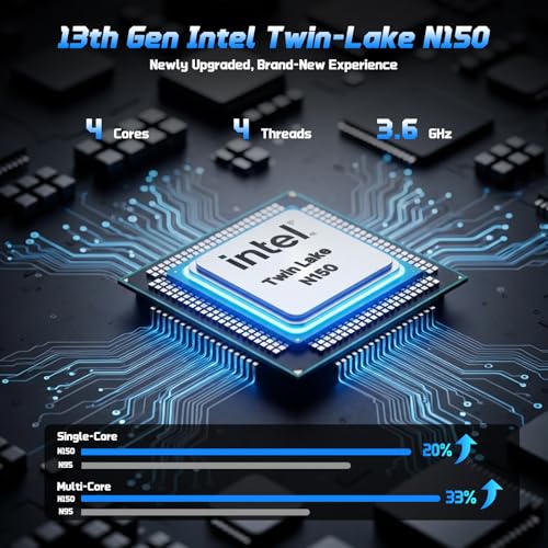 Image of NIMO 15.6 inch IPS FHD-Student-Laptop, 16GB RAM 1TB SSD Intel N150(Beat to i3-10110U, 4 Cores Up to 3.6GHz) Computer with 2 Years Warranty, 65W Type-C, Fingerprint, Backlit Keyboard, Wi-Fi 6, BT5.2