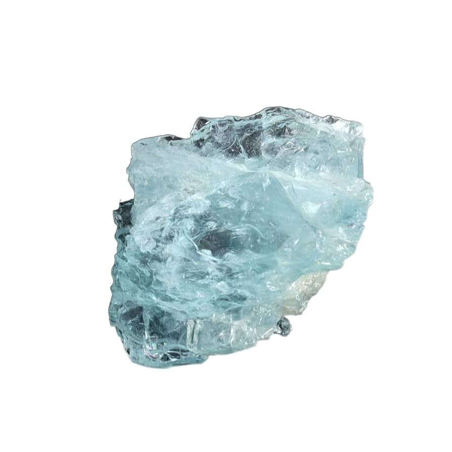 アクアマリン　宝石鉱物標本 Amazon.co.jp: 1個自然な半透明アクアマリン半貴石宝石の宝石の