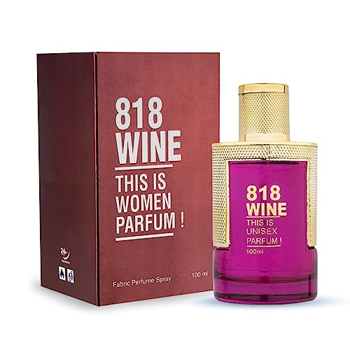 Image of HP 818 Wine Luxury Perfume for Women 100ml Floral Aquatic Scent, Premium Daily Wear Fragrance with Jasmine Vanilla Sandalwood, Long Lasting Romantic Festival Gift