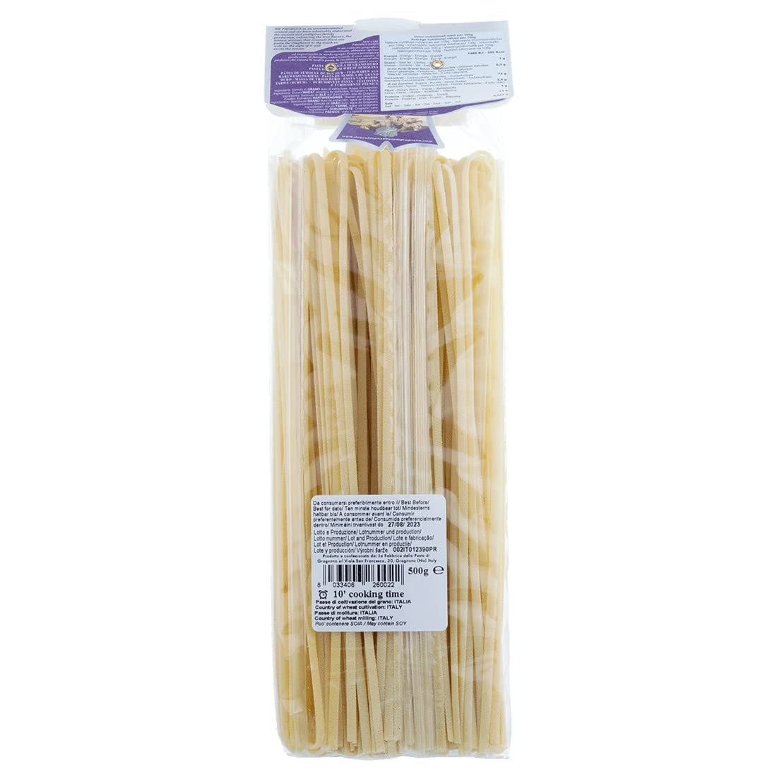 Il Vecchio Pastificio di Gragnano Pasta Linguine, Gragnano IGP fideos de sémola de trigo duro de la más alta calidad, 500 g + Italian Gourmet Polpa di Pomodoro 400 g en lata