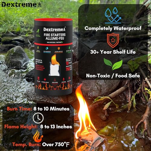 Quick-Instant-Fire-Starter-100Pcs-Waterproof-All-Purpose-Indoor-Outdoor-Firestarter-for-Charcoal-Starter-Campfire-Fireplace-BBQ-Survival-and-Wood-Stove-Odorless-and-Non-Toxic