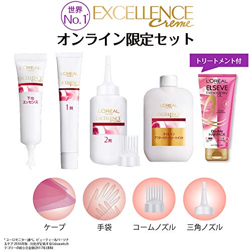 最安値 日本ロレアル ロレアルパリ エクセランス N 液状タイプ ダブルヘアパックミニ付 6ng 白髪染めの価格比較