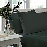 Catherine Lansfield Federe per cuscino, in percalle, non adatte al ferro da stiro Nero