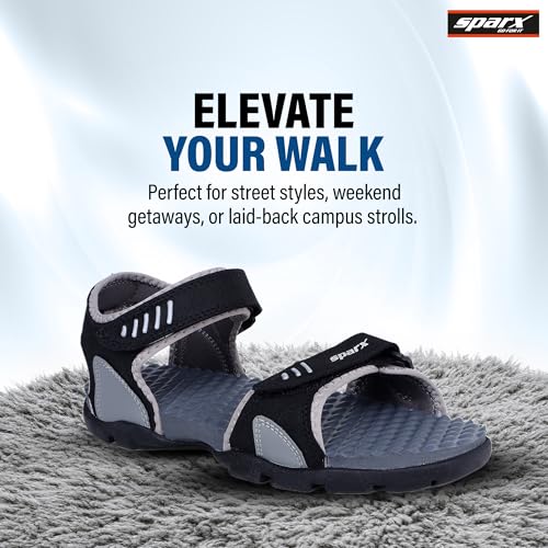 Image of SPARX Men's SS0103G Black Grey Sandal 8 (SS0103GBKGY0008)