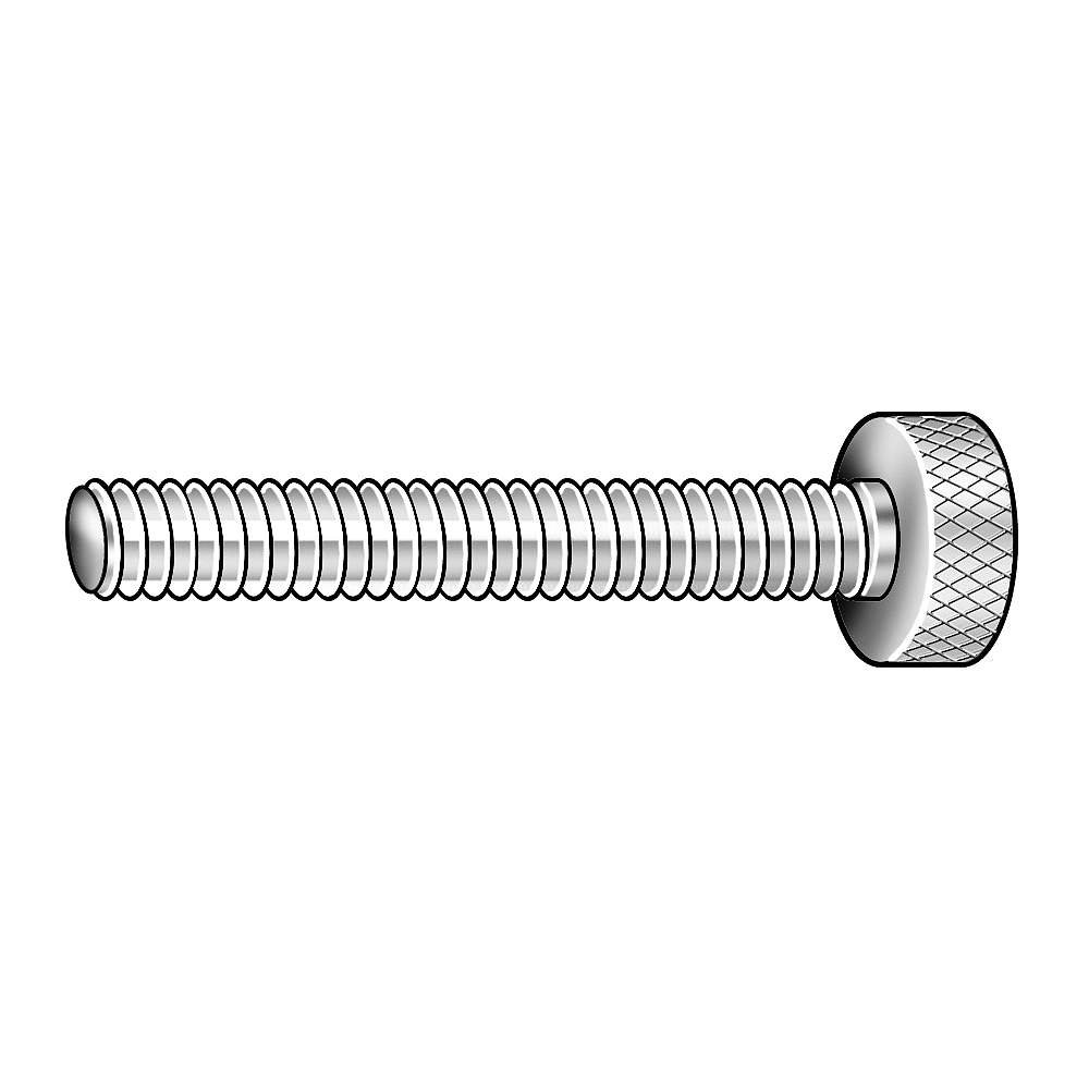 Thumb Screw, Knurled, 10-32x1 1/2 L