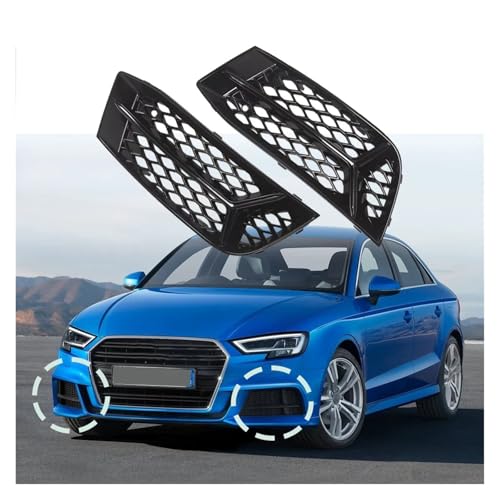 Grille antibrouillard en maille nid d'abeille ventilée pour pare-choc avant Audi A3 Berline