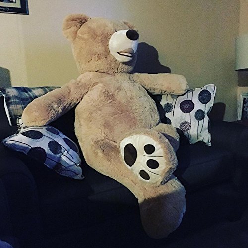 Banabear Riesen Teddybär XXL, 100 bis 340 cm - Kuschelig und Flauschig, Versicherte Umarmungen - XXL Kuscheltier, Geburtstage, Zimmerdekoration (Beige, 160 cm) – Bild 3