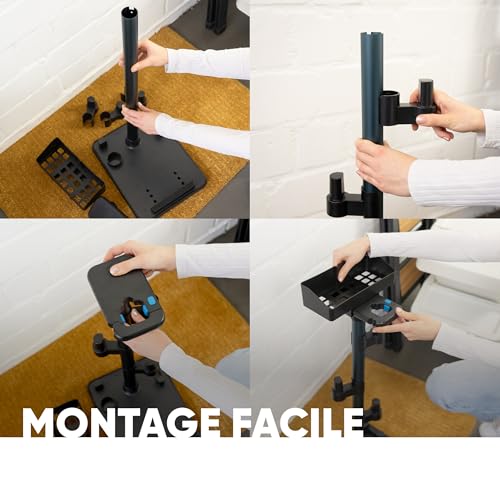 hoogo Orga-nicer ST007 Support universel pour aspirateur sans fil avec tubes d'aspiration de 32 à 46 mm de diamètre Montage facile sans perçage Support de sol Accessoire pour aspirateur sans fil – vue 5