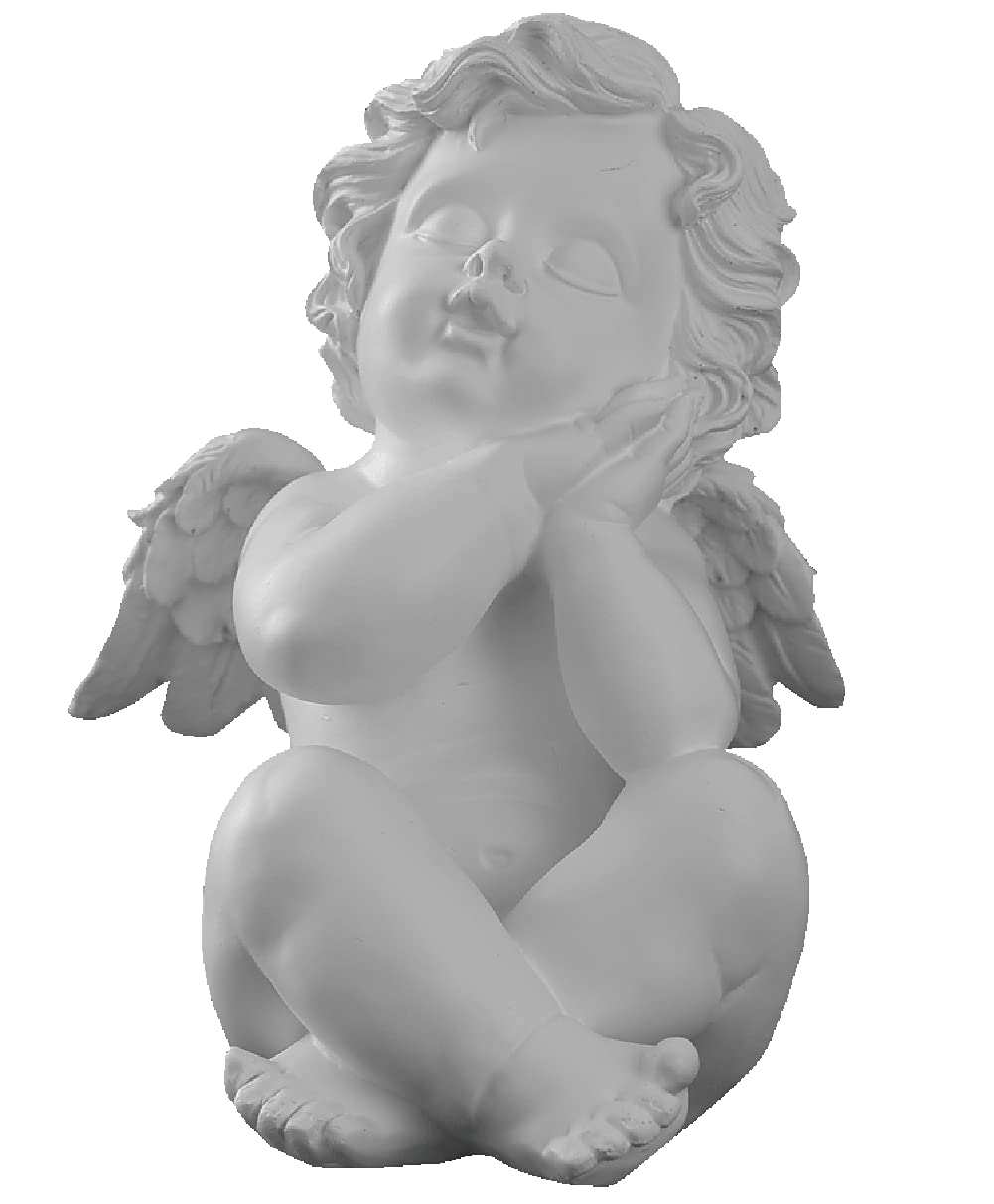 お値引きしました@ 特大アイボリー天使の子供像 45センチ お値引きしました@ 特大アイボリー天使の子供像 45センチ