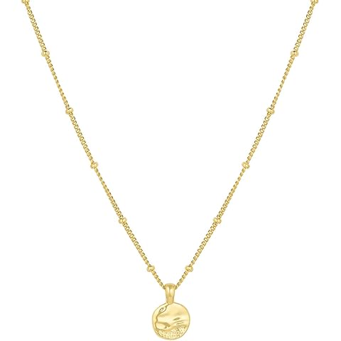 gorjana - Shorebreak Necklace 16 inch - 18k Gold Plated Brass - Ocean-Inspired Design- Versatile Layering Piece - Perfect for Daily style