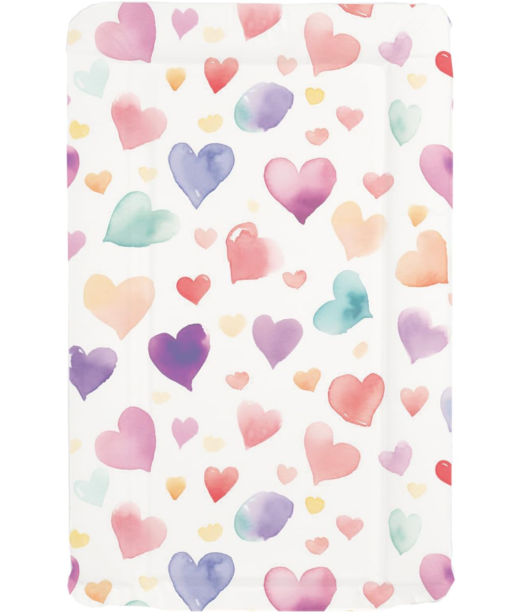 Sunnybabies Loves Hearts Themed Nursery Baby Changing Mat Soft Padded Deluxe