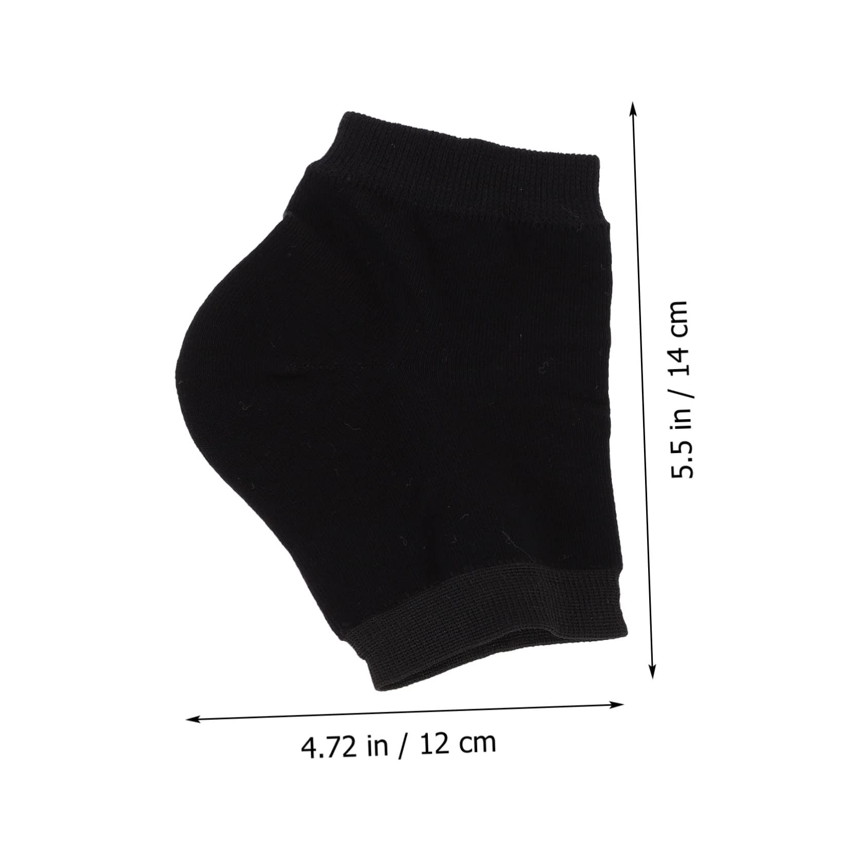 TOVINANNA 10Pairs Toeless Gel Heel Protectors Moisturizing Crack Heel Socks for Foot Care Washable and Reusable Elastic Heel Socks for Comfort and Flexibility for Dry