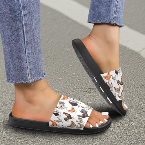 Coloranimal Slippers for Women Sandals Women Comfortable Slide Sandals with Non Slip Sole Fashion Lightweight Shower Shoes House Slippers4
