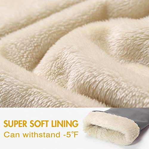 Image of Air Curvey Winter Touch Screen Leather Gloves Womens Driving Glove Warm Lining