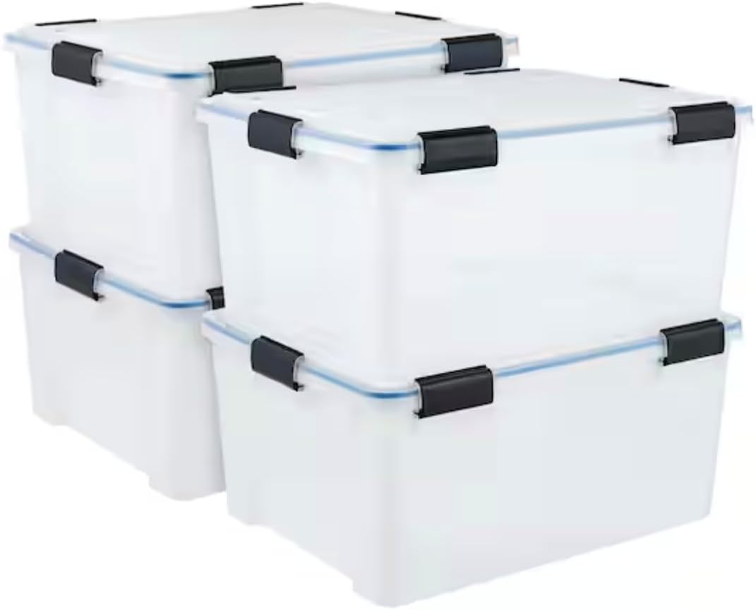 4-Pack of Airtight Sealed Lid Plastic Storage Containers IV63374