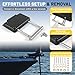 Ytrica 010-12832-61 Quick Release Plate System, Fit for Garmin Force Kraken Trolling Motor - Replace 010-12832-60, 0100209801- Black w/ Hardware Mount Bracket Boating Sailing Tool (Only for Kraken)