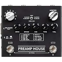 Preamp House Multi Effect Pedal 18 Tones 9 AMPs Simulator with Distortion & Clean Channel Guitar