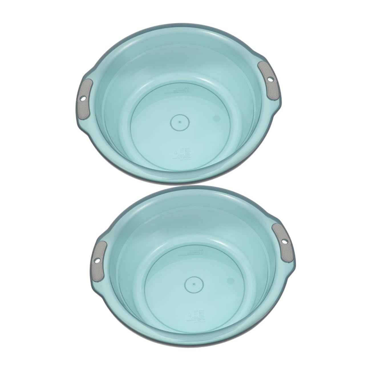 Didiseaon 2pcs Foot Wash Basin Spa Large Foot Soaking Tub Round Plastic Foot Bath Basin Dish Tub for Laundry Hand Wash