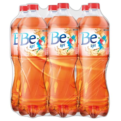 Be Light, Agua Embotellada Saborizada, Sabor Manzana, Contiene 6 Botellas Pet de 1.5 Litro Cada Una