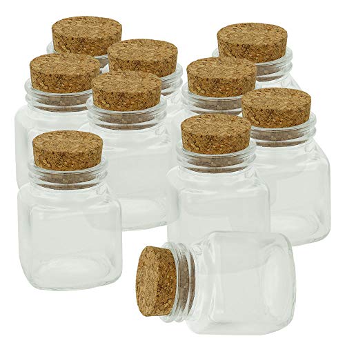 10er SET METALTEX 252892000 Vorratsglas mit Korkdeckel 100 ml/Gewürzglas