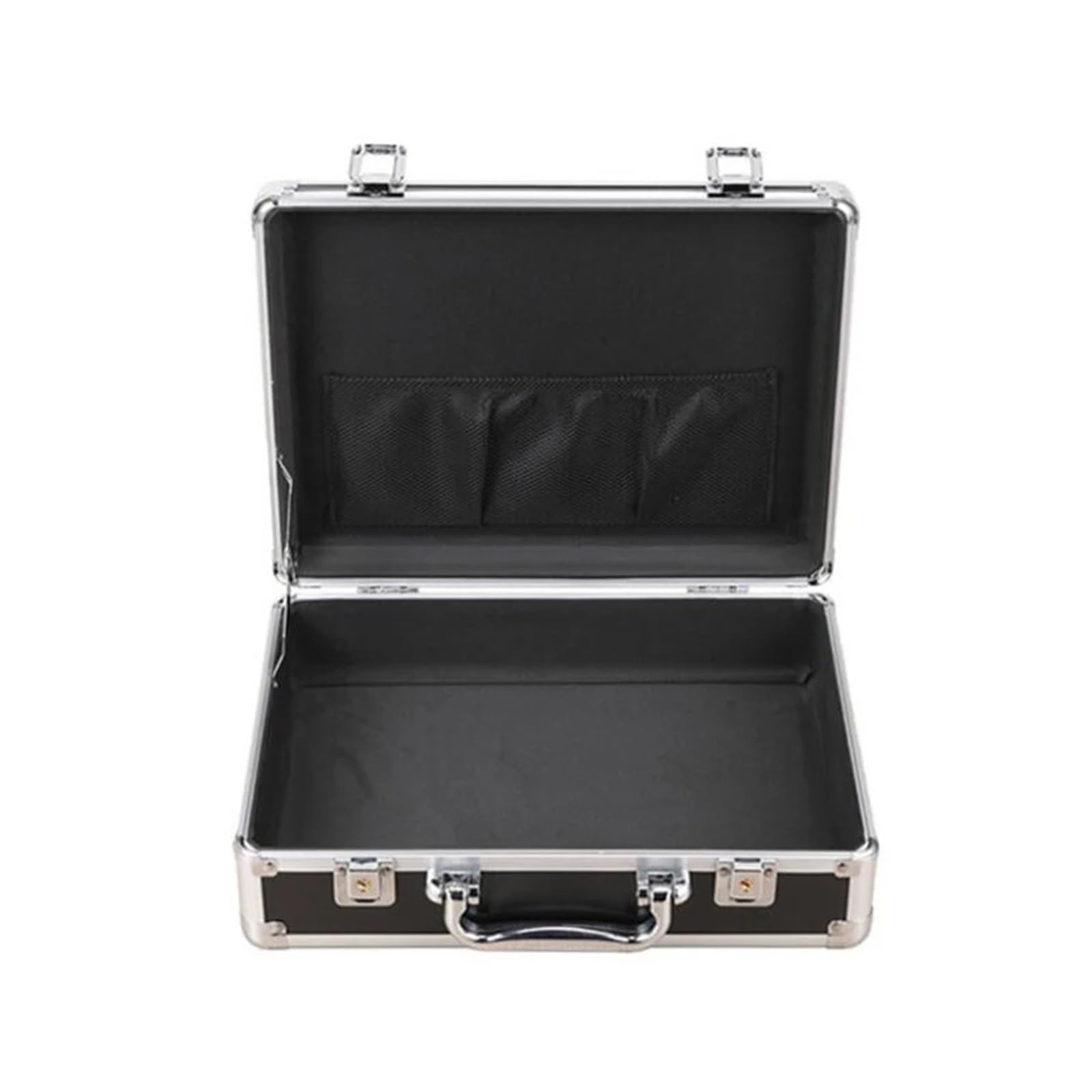 Aktenkoffer Aluminium Aluminium-Hartschalenkoffer, Aktentasche, Werkzeugkasten, Tragetasche mit Stofffutter, Flightcases, tragbarer Geräte-Werkzeugkoffer