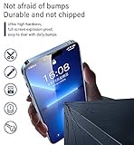 Topme 2 Pack Tempered Glass Screen Protector for Realme C33 (6.5" Inches) Ultra HD Full Screen Anti Scratch Anti Smudge Screen Protector, No Bubbles - Black - Image 6