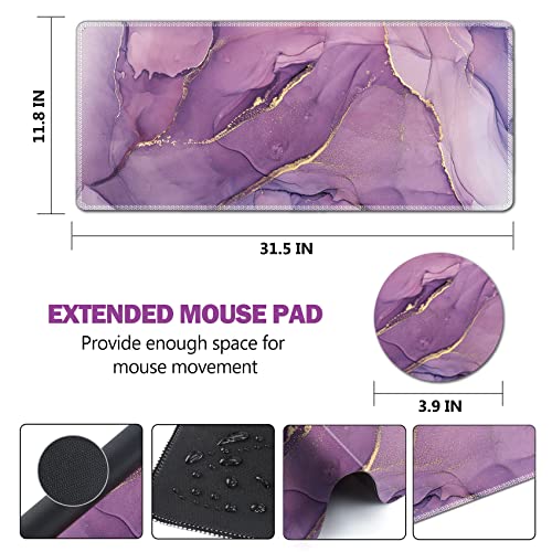 Tapis de souris de jeu marbre violet AIMSA haute précision à structure robuste - 7