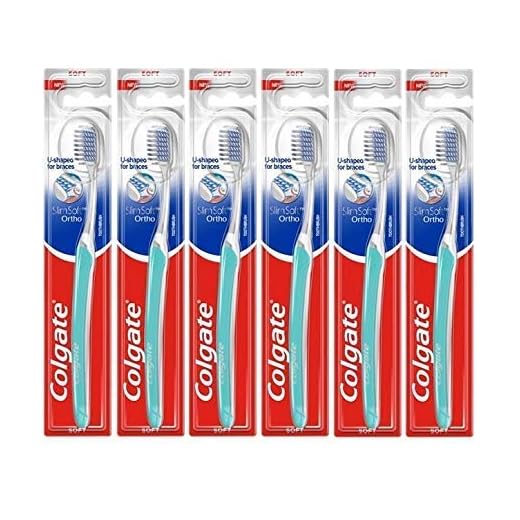 Colgate Slim Soft Ortho Toothbrush, Soft, Compact Head - Pack of 6