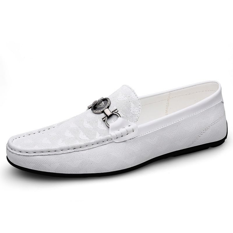 Men's Breathable Slip-On Loafers Business Casual Dress Shoes Leather Oxford Sneakers Comfortable Formal Footwear Shoes