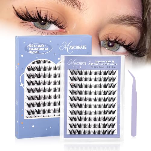 Image of MAYCREATE Self Adhesive Eyelash Cluster Volume Bunny False Lashes 9-11mm