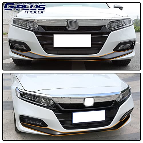 G-Plus Abs Front Bumper Front Cover Lip Trim Compatible With Honda Accord 2018-2020 #TOP6