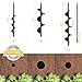 Auger Drill Bit for Planting 3 Pack with Extension - Spiral Hole Planter for Bulbs, Fence Posts, and Umbrella Holes - 3/8'' Hex Drive Drill- Gardening Hole Digger Yard Tools - Garden Drill Attachments